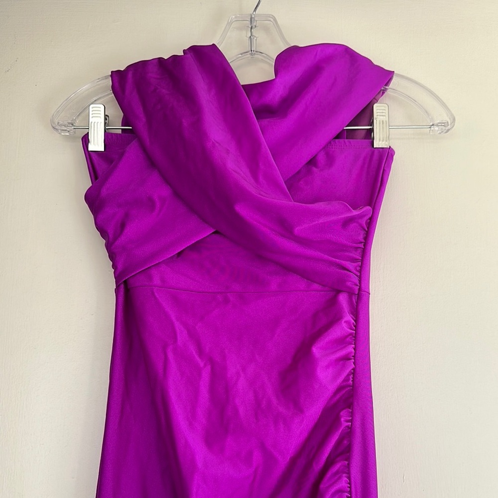Sexy magenta Lycra Women's Dress